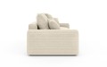 Nowoczesna sofa z funkcją spania Meva Small kremowy welur