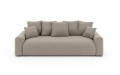 Nowoczesna sofa z funkcją spania Meva Small beżowy szenil