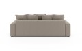 Nowoczesna sofa z funkcją spania Meva Small beżowy szenil