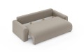 Nowoczesna sofa z funkcją spania Meva Small beżowy szenil