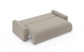 Nowoczesna sofa z funkcją spania Meva Small beżowy szenil
