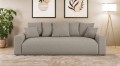 Nowoczesna sofa z funkcją spania Meva Small beżowy szenil