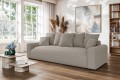 Nowoczesna sofa z funkcją spania Meva Small beżowy szenil