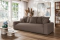 Nowoczesna sofa z funkcją spania Meva Small brązowy szenil