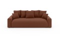 Nowoczesna sofa z funkcją spania Meva Small ceglany szenil