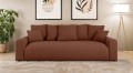 Nowoczesna sofa z funkcją spania Meva Small ceglany szenil