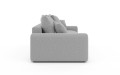 Nowoczesna sofa z funkcją spania Meva Small popielaty szenil