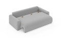 Nowoczesna sofa z funkcją spania Meva Small popielaty szenil