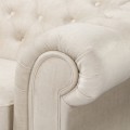 Fotel klasyczny Chesterfield Wellington beżowy