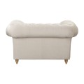 Fotel klasyczny Chesterfield Wellington beżowy