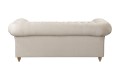 Sofa 2 os. klasyczna Chesterfield Wellington beżowa