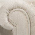 Sofa 2 os. klasyczna Chesterfield Wellington beżowa