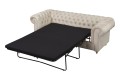 Sofa 2,5 os. klasyczny Chesterfield Wellington z funkcją spania