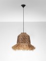Lampa wisząca boho Falinza naturalna / brązowa
