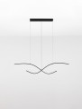 Nowoczesna lampa wisząca CIRVELA czarna