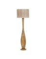 Elegancka lampa podłogowa TOBA drewno / juta