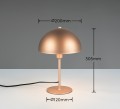 Lampa stołowa NOLA 20 grzybek miedziana