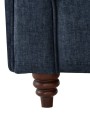 Fotel klasyczny Chesterfield Wellington granatowy