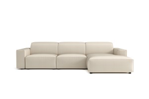 Nowoczesny duży narożnik modułowy Lennon kremowy