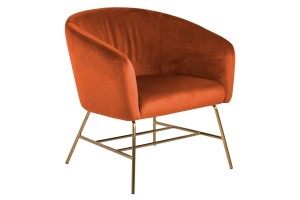 Fotel Ramsey cooper/gold Actona