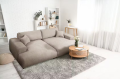 Nowoczesna sofa typu Daybed taupe