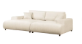 Nowoczesna sofa typu Daybed sztruks beżowa