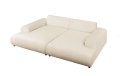 Nowoczesna sofa typu Daybed sztruks beżowa