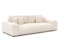 Komfortowa duża sofa z funkcją spania Teddy beżowa