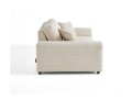 Komfortowa sofa 2-osobowa Teddy sztruks beżowa