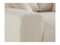Komfortowa sofa 2-osobowa Teddy sztruks beżowa