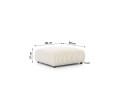 Komfortowa pufa Teddy 88x88