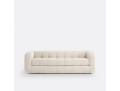 Nowoczesna elegancka sofa z pikowaniami Pin kremowa