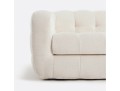 Nowoczesna elegancka sofa z pikowaniami Pin kremowa