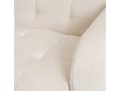 Nowoczesna elegancka sofa z pikowaniami Pin kremowa