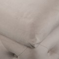 Elegancki klasyczny narożnik Chesterfield Lancaster kremowy
