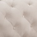Elegancki klasyczny narożnik Chesterfield Lancaster kremowy