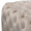 Elegancki klasyczny narożnik Chesterfield Lancaster kremowy