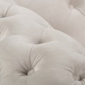 Elegancki klasyczny narożnik Chesterfield Lancaster kremowy