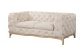 Elegancka klasyczna sofa 2 os. Chesterfield Lancaster