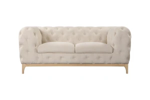 Elegancka klasyczna sofa 2 os. Chesterfield Lancaster