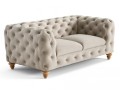 Elegancka pikowana sofa 2 os. Chesterfield Somerset