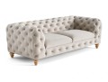 Elegancka pikowana sofa 3 os. Chesterfield Somerset