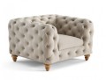 Elegancki pikowany fotel Chesterfield Somerset