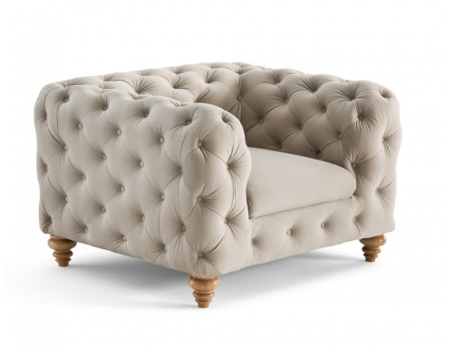 Elegancki pikowany fotel Chesterfield Somerset