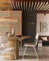 Krzesło metalowe Wire białe HKLiving