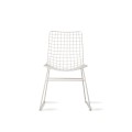 Krzesło metalowe Wire białe HKLiving