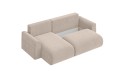 Nowoczesny narożnik z funckją spania i kieszonką do przechowywania Pocket beżowy