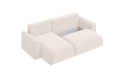 Nowoczesny narożnik z funckją spania i kieszonką do przechowywania Pocket jasny beż