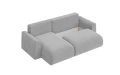 Nowoczesny narożnik z funckją spania i kieszonką do przechowywania Pocket szary