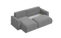 Nowoczesny narożnik z funckją spania i kieszonką do przechowywania Pocket ciemny szary